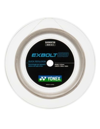 YONEX EXBOLT 63 BLANC (BOBINE - 200M)