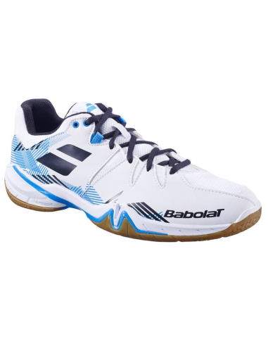 Zapatillas de Bádminton Babolat Shadow Spirit Hombre (Blanco/Negro) 