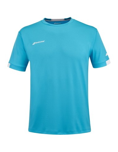 Tee-Shirt Babolat Play Crew Homme Cyan