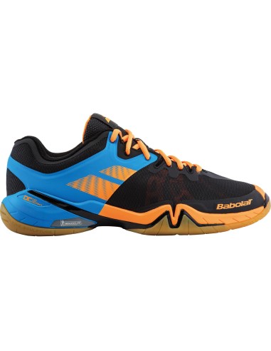 Babolat Heren Indoor Shadow Tour Zwart-Oranje Schoenen 