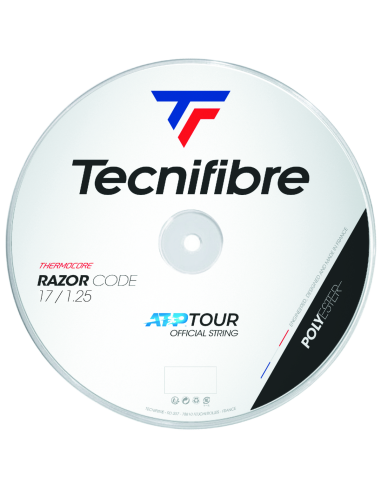 Tennis Snaar Tecnifibre Razor Code 1.25 mm (rol van 200m) 